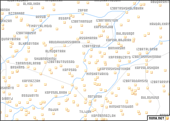 map of Tall aţ Ţawīl